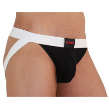 Comprar BURN 004 Jock Brillante Negro Blanco S – Ropa Íntima Con Estilo Para Comodidad Diaria-Noxtic