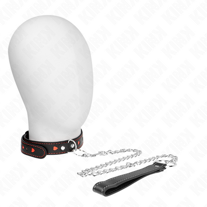 Comprar KINK Collar Con Correa 65 Cm Con Detalles Corazón – Diseño Elegante Para Control y Confianza-Noxtic