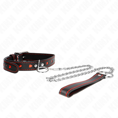 Comprar KINK Collar Con Correa 65 Cm Con Detalles Corazón – Diseño Elegante Para Control y Confianza-Noxtic