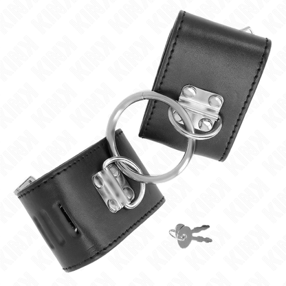 Comprar KINK Muñequeras Fijas Con Anilla Y Cierre Candado Negro – Diseño Ajustable Para Mayor Comodidad Y Estilo-Noxtic