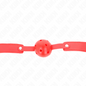Comprar KINK Mordaza De Bola Transpirable Roja – Diseño Cómodo Para Exploración Sensual-Noxtic