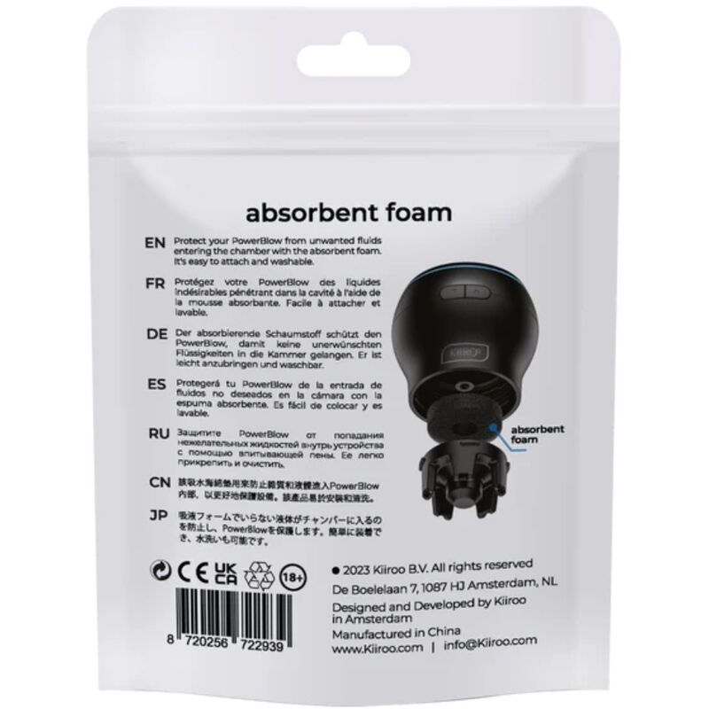 Comprar KIIROO Power Blow Espuma Absorbente De Repuesto 5 Unidades – Mantenimiento Óptimo Para Dispositivo Confiable-Noxtic
