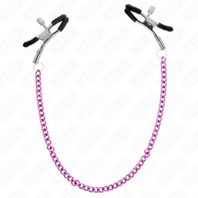 Comprar KINK Pinzas Para Pezones Con Cadena Violeta 30 Cm – Estimulación Sensorial Elegante Para Momentos Únicos-Noxtic