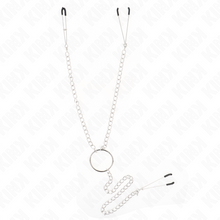KINK - NIPPLE AND CLITORIS CLAMPS WITH CHAIN ​​30 CM MODEL 1