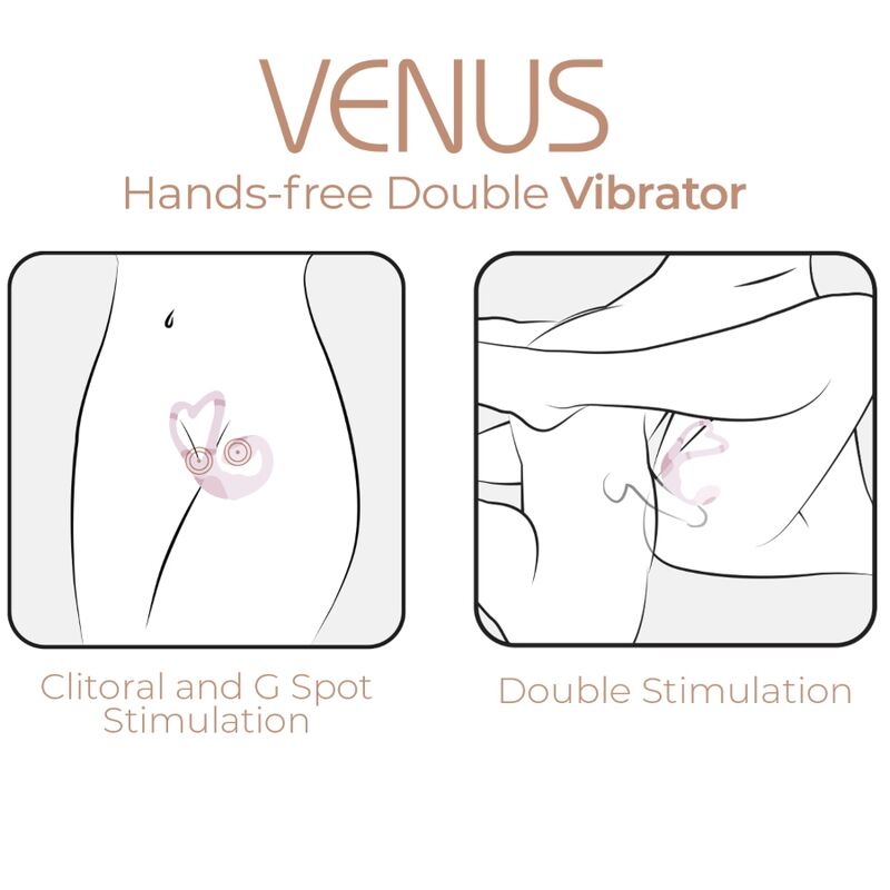 Comprar ADRIEN LASTIC Venus Doble Estimulador Clitoridis – Diseño Ergonómico Con App Gratuita Para Experiencia Única-Noxtic