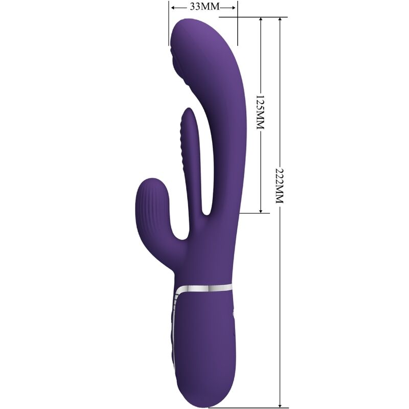 Comprar Pretty Love Shania Triple Vibrador Rabbit Multifunción Morado – Estimulador Con Diseño Ergonómico Para Placer Personalizado-Noxtic