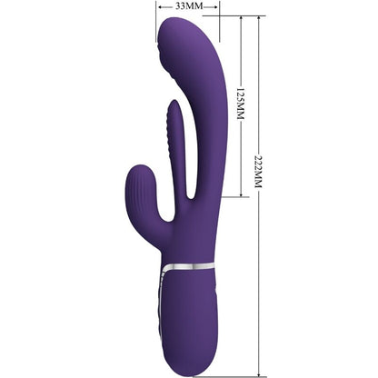 Comprar Pretty Love Shania Triple Vibrador Rabbit Multifunción Morado – Estimulador Con Diseño Ergonómico Para Placer Personalizado-Noxtic