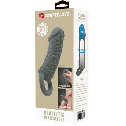Comprar PRETTY LOVE Funda Realística Alargadora Modelo 2 Gris – Diseño Confortable Para Una Experiencia Mejorada-Noxtic
