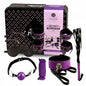 Comprar SECRETPLAY Set BDSM 8 Piezas Lila Negro – Kit Completo de Bondage de Cuero Sintético para Principiantes y Expertos-Noxtic