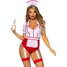 Comprar LEG AVENUE Disfraz Enfermera Sexy Rojo Blanco – Diseño Irresistible Para Fiestas y Celebraciones-Noxtic