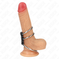 Comprar KINK Anillo Triple Metal Con Cuero – Estímulo Sensorial Con Diseño Elegante-Noxtic