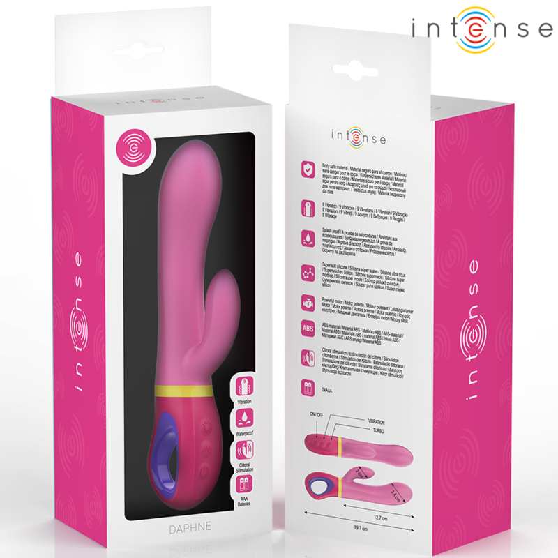 Comprar Intense Daphne Vibrador Rabbit Rosa – Juguete Erótico Con Diseño Sofisticado Para Placer Íntimo-Noxtic