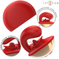 INTENSE - MARIAH U-SHAPED VIBRATOR &amp; STIMULATOR 10 VIBRATIONS RED