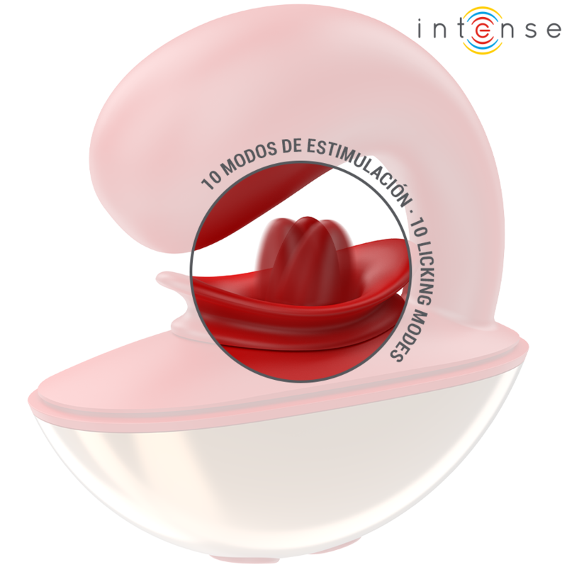 INTENSE - MARIAH U-SHAPED VIBRATOR &amp; STIMULATOR 10 VIBRATIONS RED