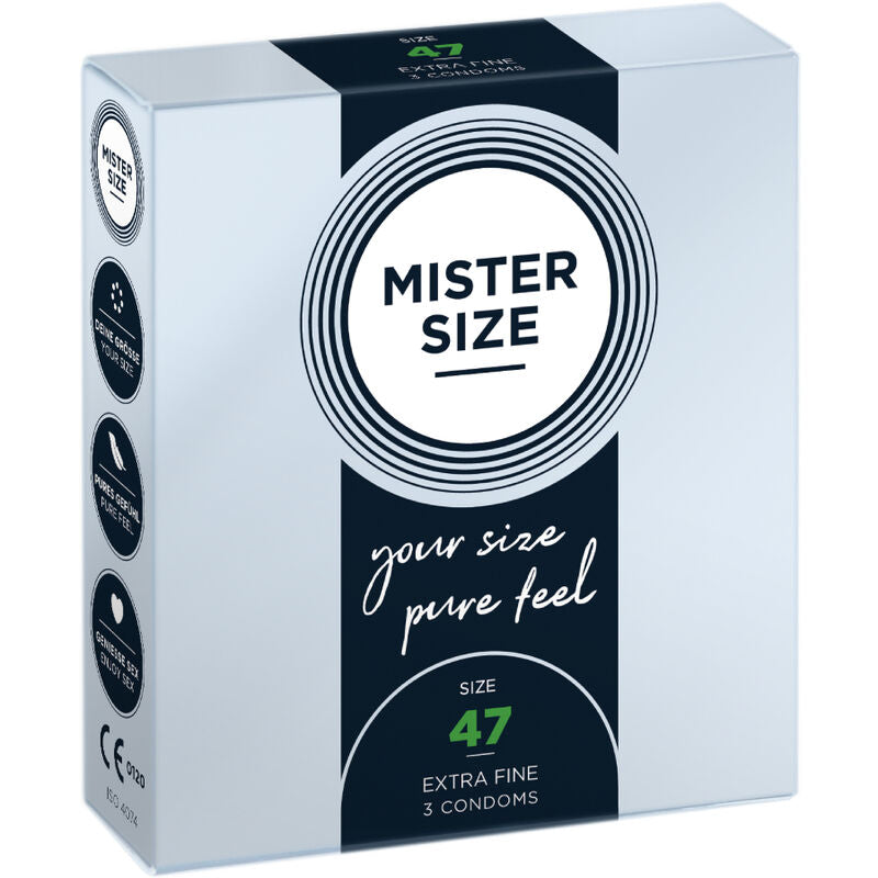 Comprar Mister Size Preservativos Talla XS 47 Mm – Ajuste Perfecto Para Mayor Comodidad-PRESERVATIVOS-Noxtic
