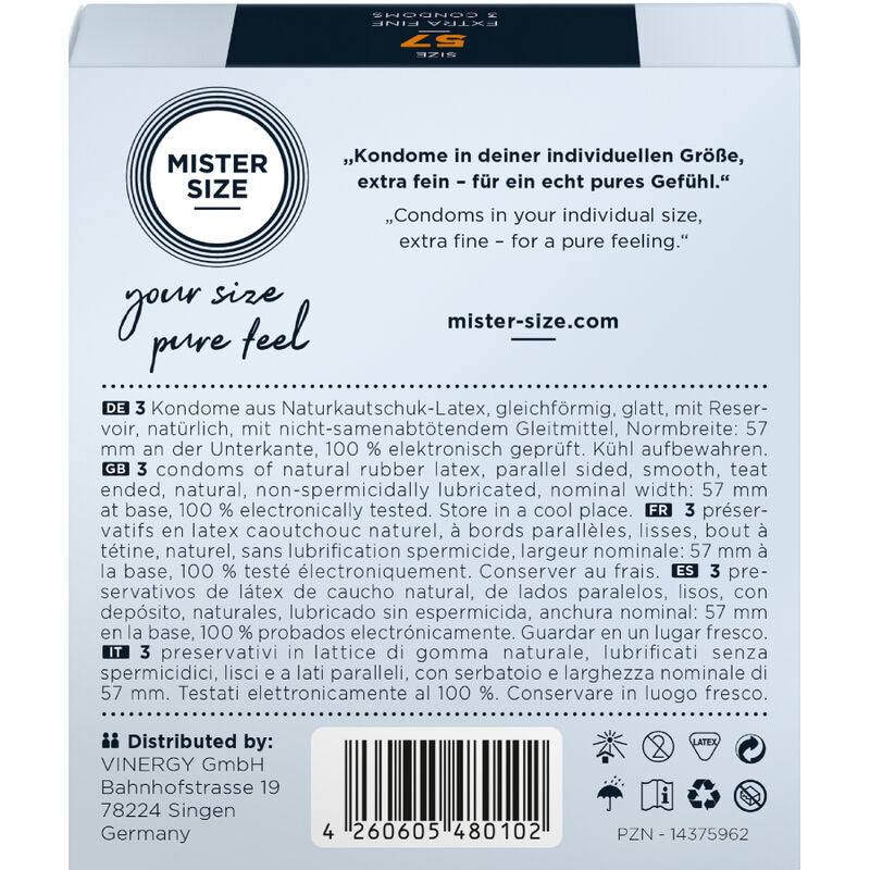 Comprar Mister Size Preservativos Talla L 57 Mm – Ajuste Perfecto Y Ultra Fino-PRESERVATIVOS-Noxtic