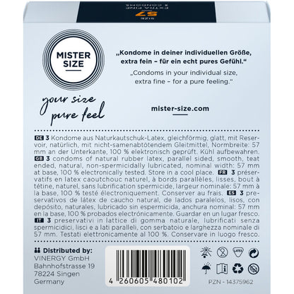 Comprar Mister Size Preservativos Talla L 57 Mm – Ajuste Perfecto Y Ultra Fino-PRESERVATIVOS-Noxtic
