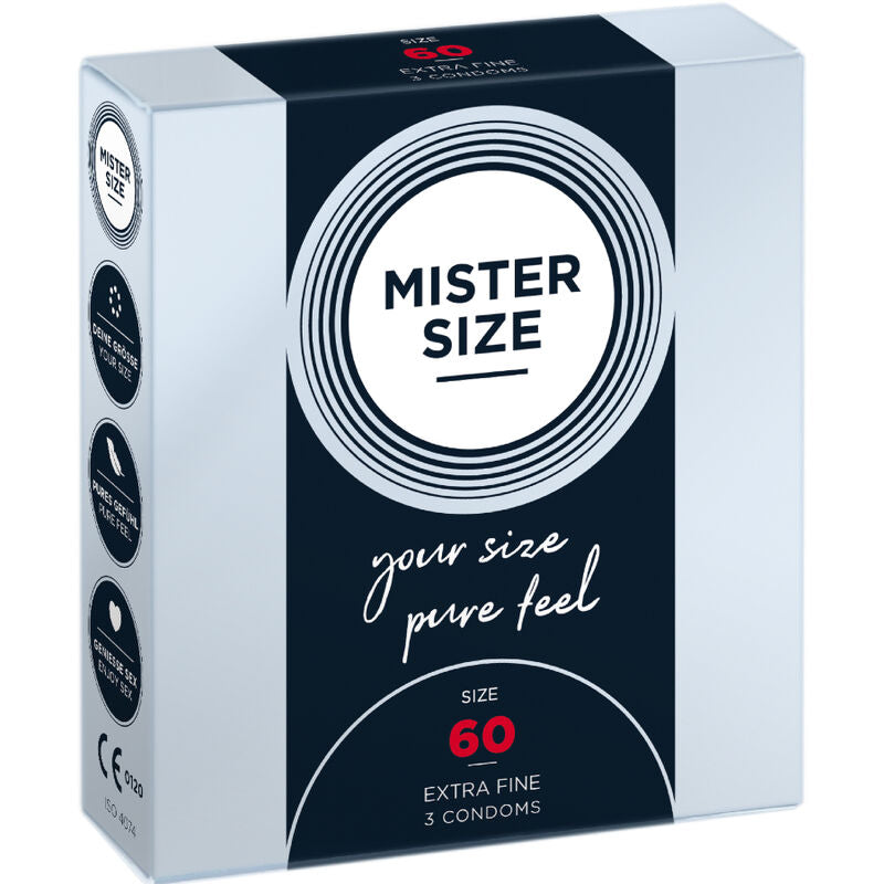 MISTER SIZE - CONDOMS SIZE XL 60 MM (3 UNITS)