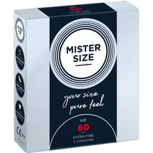 MISTER SIZE - CONDOMS SIZE XL 60 MM (3 UNITS)