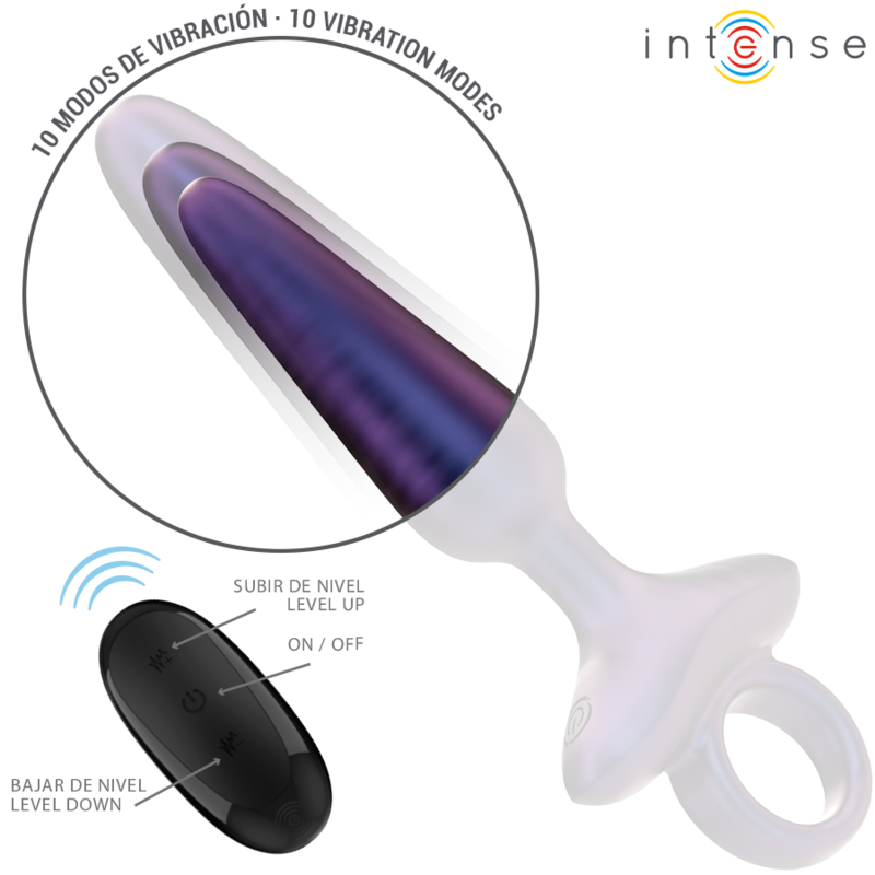Comprar INTENSE Marlon Plug Anal Vibrador Modelo 4 – Diseño Ergonomico Con Control Remoto Para Placer Personalizado-Noxtic