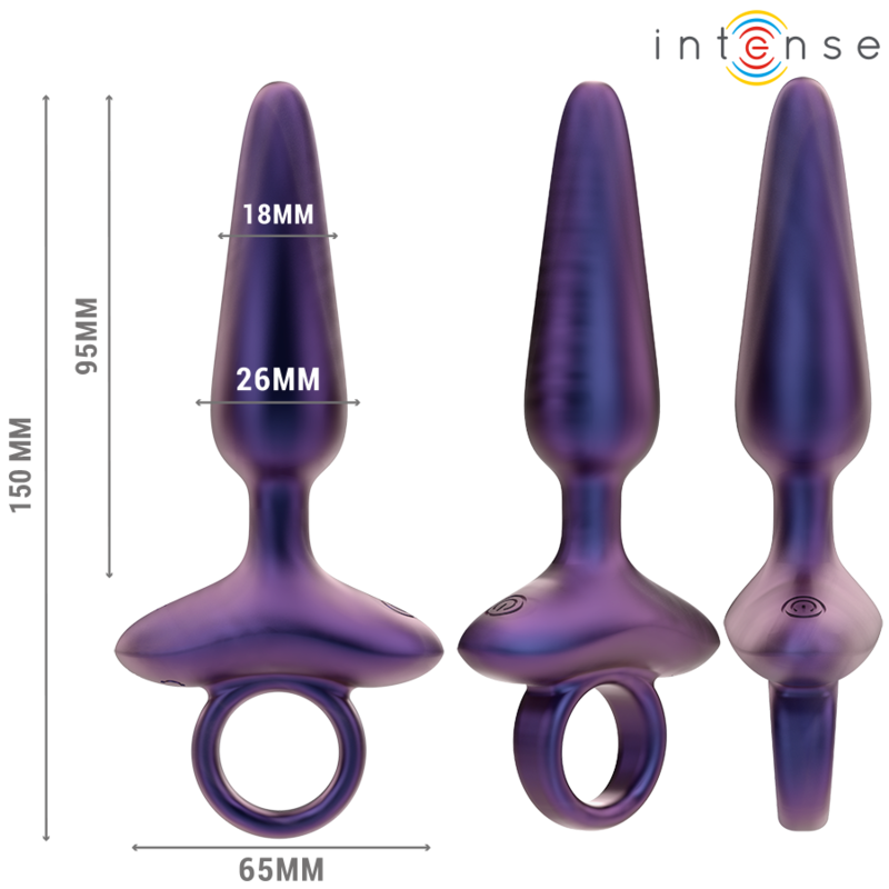 Comprar INTENSE Marlon Plug Anal Vibrador Modelo 4 – Diseño Ergonomico Con Control Remoto Para Placer Personalizado-Noxtic