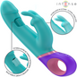 Comprar INTENSE Mónica Vibrador Rabbit Azul – Diseño Ergonómico Con Estimulador Rotatorio Para Placer Total-Noxtic