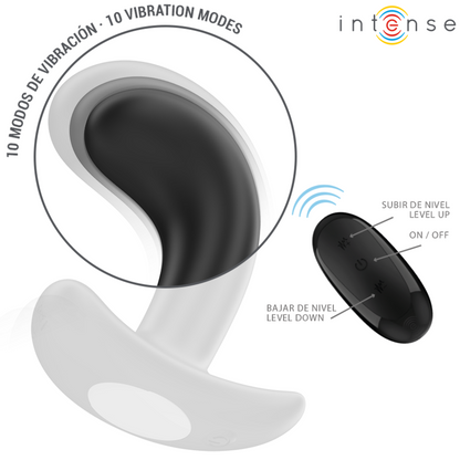 Comprar INTENSE Chandler Plug Anal Negro – Plug Con 10 Vibraciones Y Control Remoto Para Placer Personalizado-Noxtic