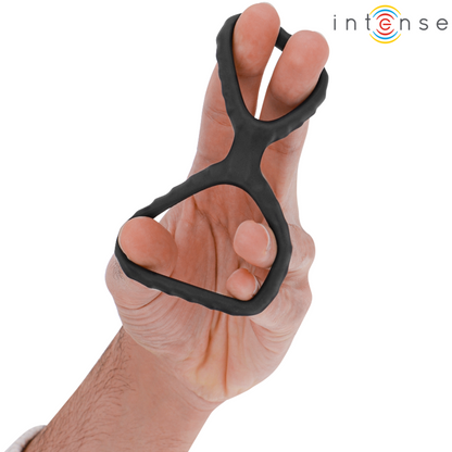 Comprar Intense Dewey Anillo Doble Negro Modelo 2 – Anillo Hipoalergénico Para Mayor Comodidad Y Rendimiento-Noxtic