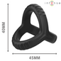 Comprar INTENSE Carson Anillo Doble Para Pene – Silicona Médica Con Ajuste Cómodo Y Seguro-Noxtic