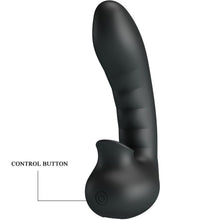PRETTY LOVE - HOBGOBLIN VIBRATING FINGER SLEEVE 12 VIBRATIONS + CLITORIS STIMULATOR BLACK