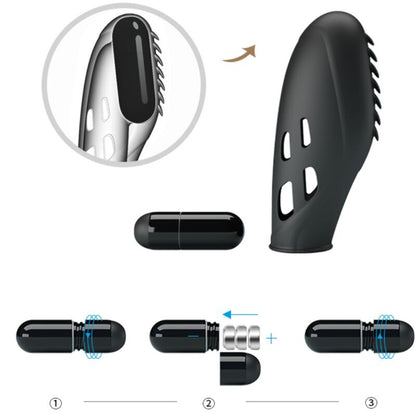 Comprar Pretty Love Gilo Vibrador De Dedo Negro – Diseño Ergonómico Para Una Experiencia Sensorial Única-Noxtic