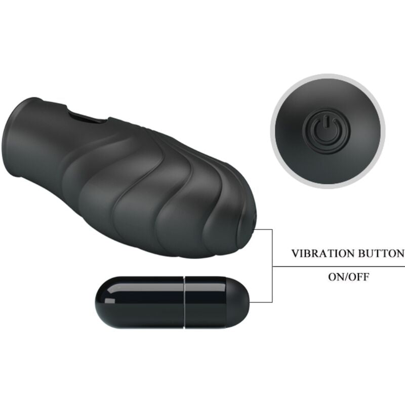 Comprar PRETTY LOVE Lich Vibrador De Dedo Negro – Diseño Ergonómico De Silicona Para Placer Intenso-Noxtic