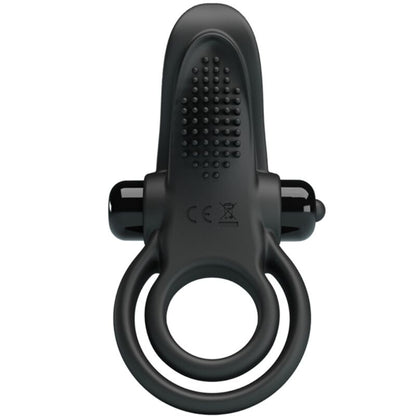 Comprar Pretty Love Doble Anillo Vibrador Negro – 10 Modos De Vibración Para Placer Compartido-Noxtic