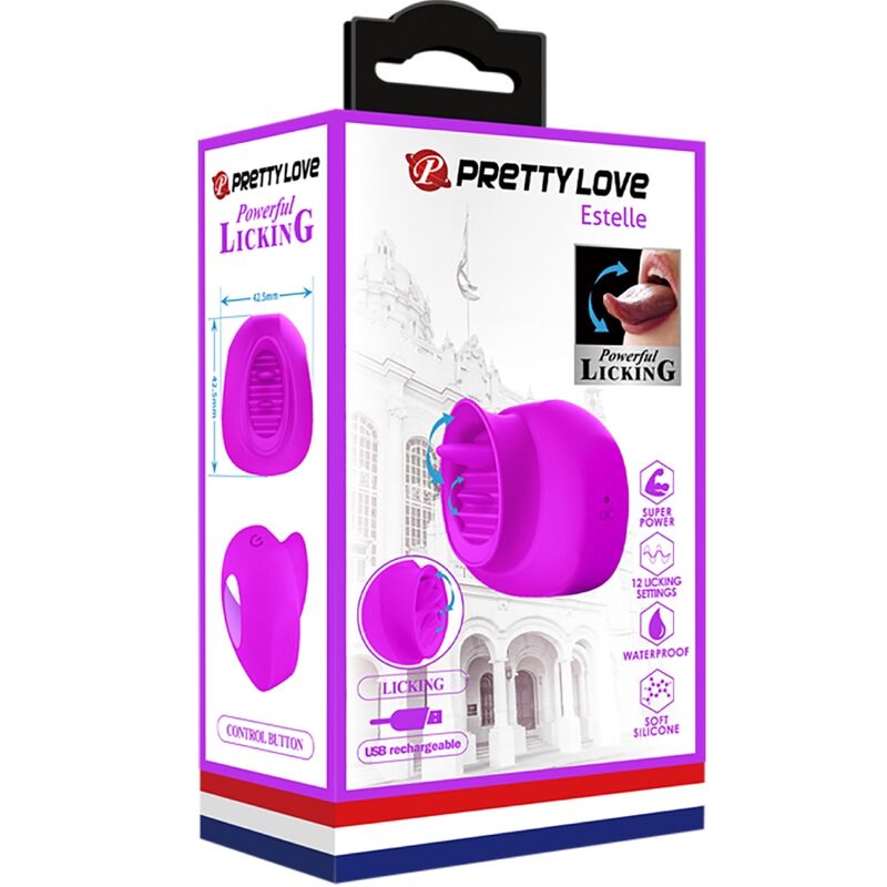 Comprar Pretty Love Estelle Lengua Estimuladora Morado – Vibrador Recargable Con Silicona Médica Para Placer Único-Noxtic