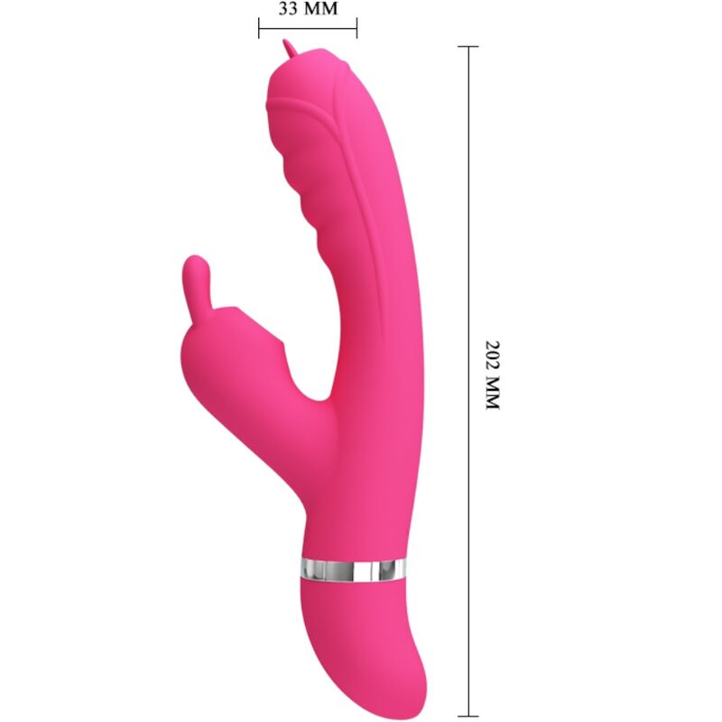 Comprar Pretty Love Phoenix Vibrador Rabbit Multifunción Rosa – Vibrador Innovador Con Estimulación Ajustable-Noxtic