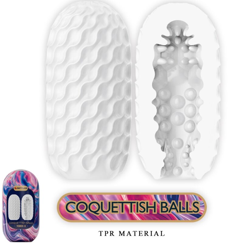 Comprar Pretty Love Coquettish Balls – Funda Masajeadora Con Tres Texturas Estimulantes-Noxtic