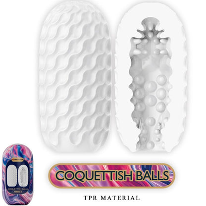 Comprar Pretty Love Coquettish Balls – Funda Masajeadora Con Tres Texturas Estimulantes-Noxtic