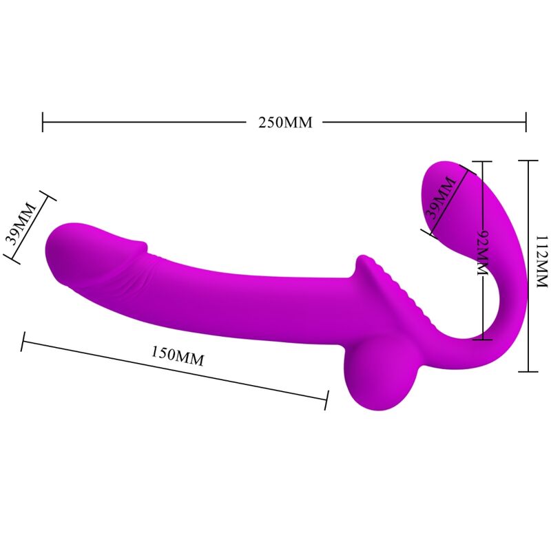 Comprar Pretty Love Kelpie Estimulador Strap-On Doble Morado – Juguete Erótico Con Diseño Ergonómico Para Parejas-Noxtic