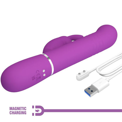 Comprar Pretty Love Coale Vibrador Rabbit Multifunción 4 En 1 – Vibrador Recargable De Silicona Médica Para Placer Personal-Noxtic