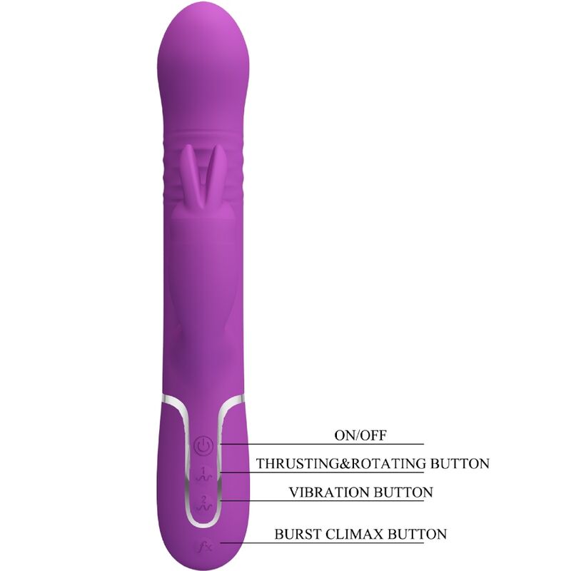 Comprar Pretty Love Coale Vibrador Rabbit Multifunción 4 En 1 – Vibrador Recargable De Silicona Médica Para Placer Personal-Noxtic