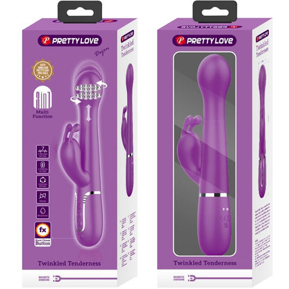 Comprar Pretty Love Dejon Vibrador Rabbit Multifunción Morado – Diseño Ergonómico Con Tres Funciones Para Placer Versátil-Noxtic