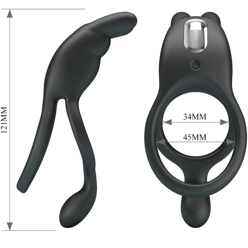 Comprar Pretty Love Seth Doble Anillo Vibrador Rabbit – Diseño Ergonómico Con 7 Modos De Vibración-Noxtic