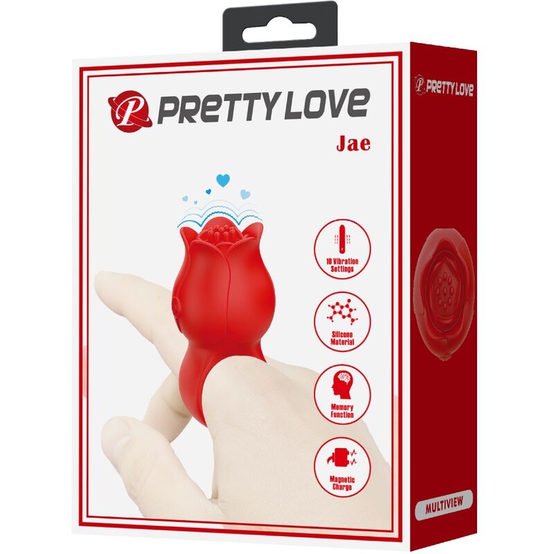 Comprar Pretty Love Jae Vibrador De Dedo Rosa – Diseño Elegante Con 10 Modos De Vibración-Noxtic