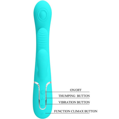 Comprar PRETTY LOVE Shania Triple Vibrador Rabbit – Versatilidad Con 7 Configuraciones De Vibración-Noxtic