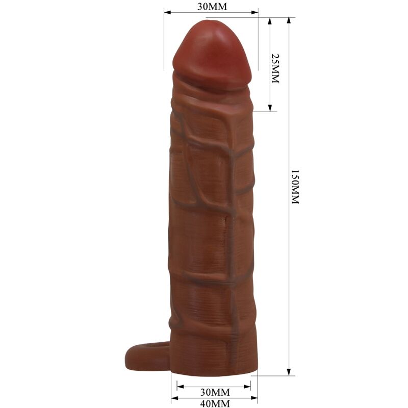 Comprar Pretty Love Kaile Funda Para Pene Con Extensión De 2.5 Cm Mulato – Funda Para Mejora De Textura Sensual-Noxtic