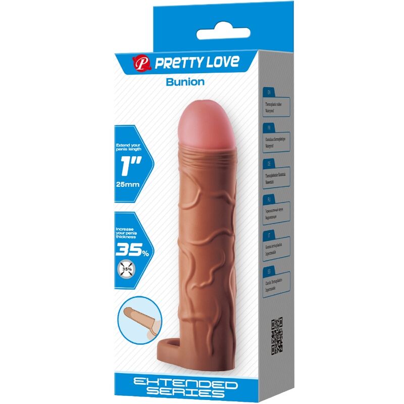 Comprar PRETTY LOVE Bunion Funda Para Pene Mulato – Aumento De Longitud Y Circunferencia Para Mayor Placer-Noxtic