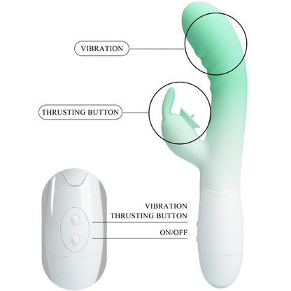 Comprar Pretty Love Cerberus Vibrador Rabbit Verde – Diseño Elegante Con 30 Funciones De Vibración-Noxtic
