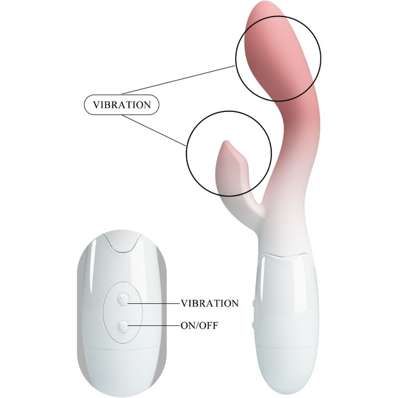 Comprar Pretty Love Brighty Vibrador Rosa – Estimulador Dual Con 30 Modos De Vibración-Noxtic