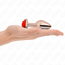 KINK - ROSE GOLD ANAL PLUG RED ROSE M