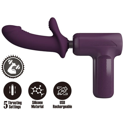 Comprar PRETTY LOVE DJ Scholar Morado – Masajeador Con 5 Configuraciones Para Estimulación Personalizada-Noxtic